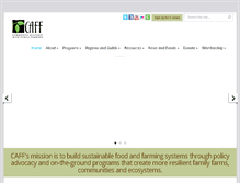 Tablet Screenshot of caff.org